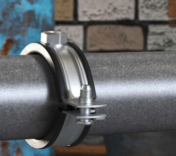 نصب بست عایق‌دار مانافیکس در سیستم لوله‌کشی