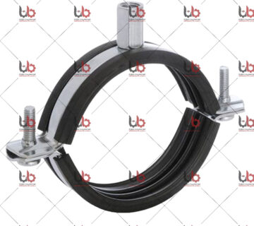 نمای نزدیک از بست عایق‌دار مانافیکس در یک سیستم لوله‌کشی