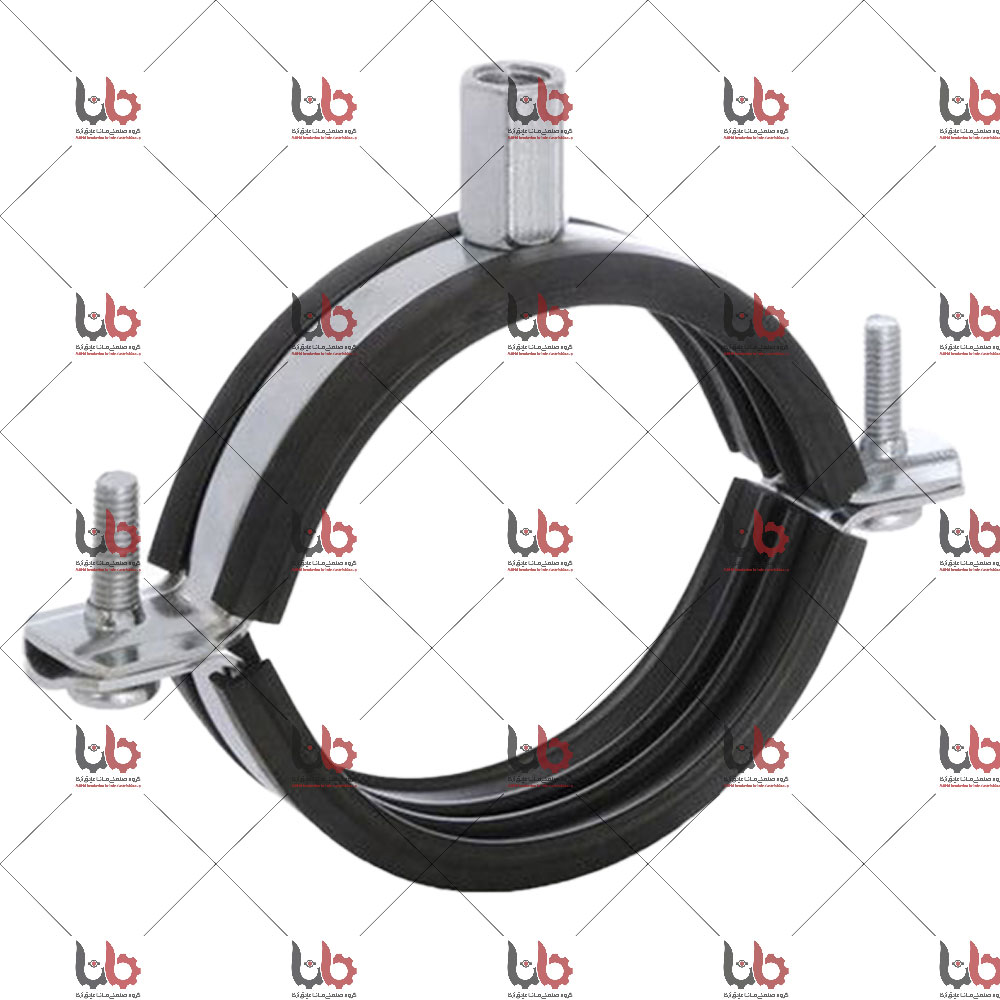 نمای نزدیک از بست عایقدار مانافیکس در یک سیستم لولهکشی