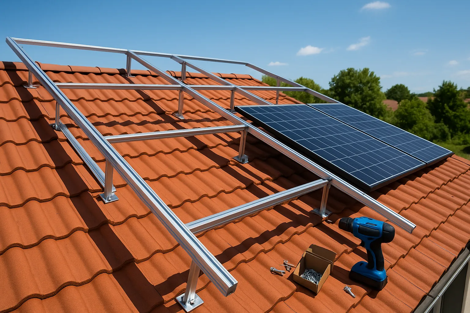 آموزش نصب گام‌به‌گام استراکچر خورشیدی خانگی