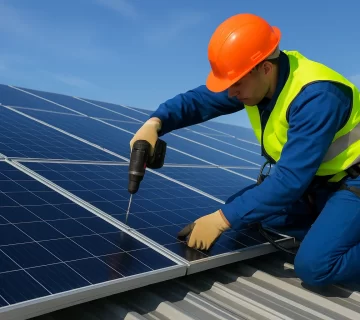 نکات ایمنی در نصب و بازدید استراکچر پنل خورشیدی