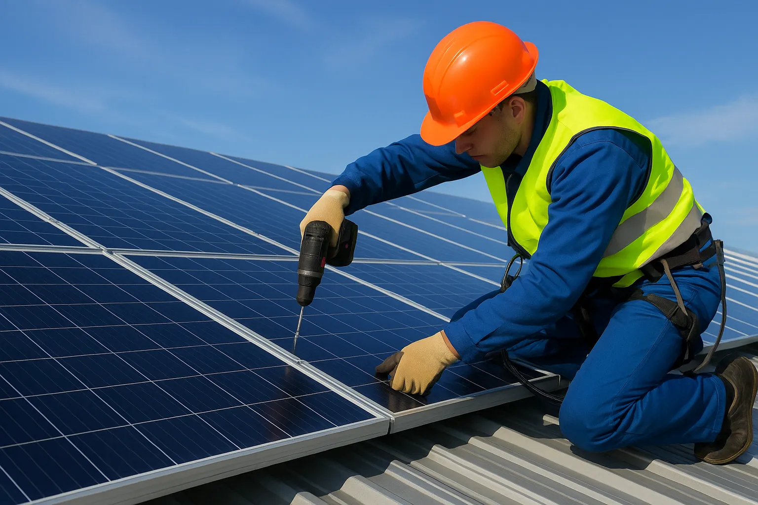 نکات ایمنی در نصب و بازدید استراکچر پنل خورشیدی