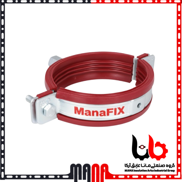 بست لوله عایق صدا و ارتعاش | بست روکشدار تاسیساتی