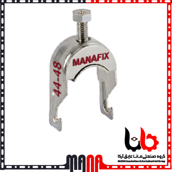 ریل و بست چنگالی گالوانیزه برای نصب لولههای برق و تاسیسات سایز 44-48