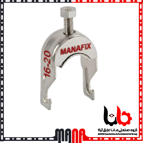 ریل و بست چنگالی گالوانیزه برای نصب لولههای برق و تاسیسات سایز 12-8