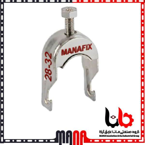 ریل و بست چنگالی گالوانیزه برای نصب لولههای برق و تاسیسات سایز 24-28