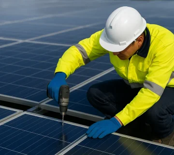 تعمیر و نگهداری صفحات نصب افقی و عمودی پنل خورشیدی