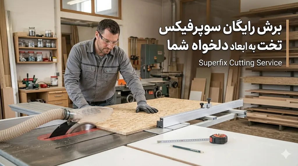 برش رایگان سوپر فیکس تخت به ابعاد دلخواه شما