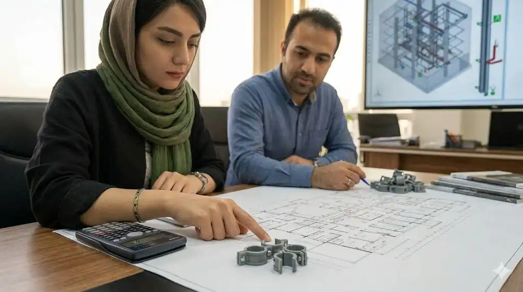 تحلیل بارگذاری استاتیکی و دینامیکی لولههای صنعتی روی شاسیهای فولادی سوپر فیکس
