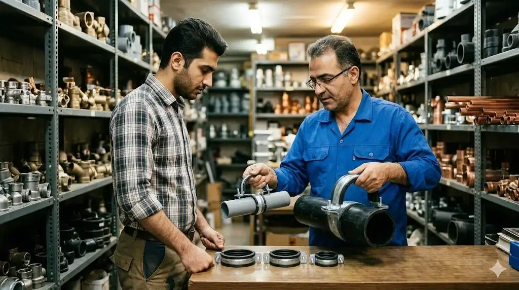 بست U شکل برای تاسیسات HVAC
