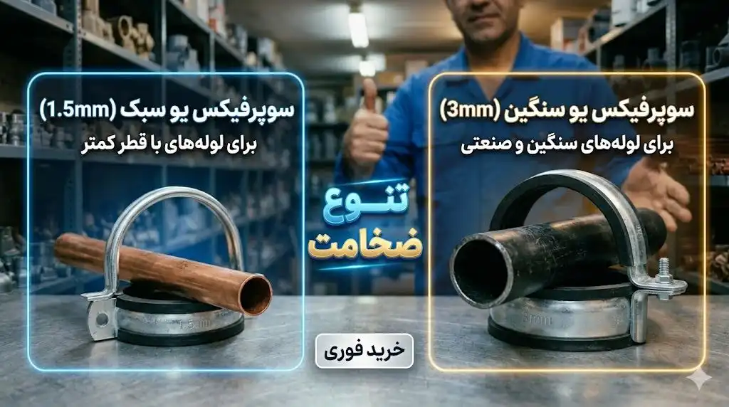 راهنمای جامع خرید سوپر فیکس یو سبک و سنگین (۱.۵ تا ۳ میلی‌متر)