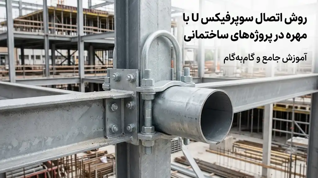 روش اتصال سوپر فیکس U با پیچ و مهره در پروژههای ساختمانی