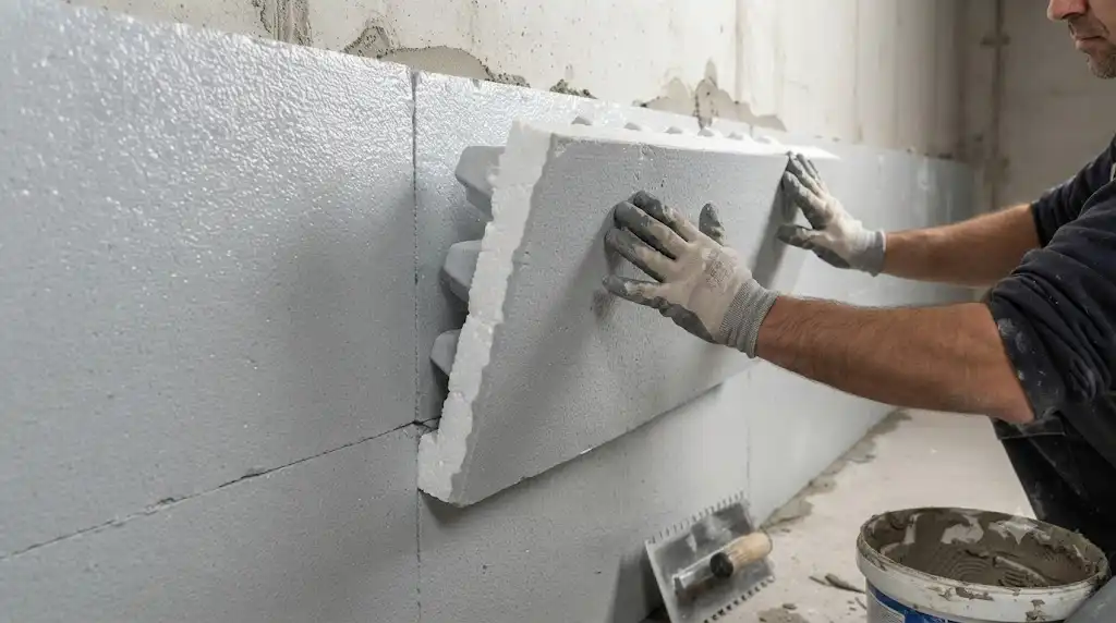 عایق یونولیتی شانه تخم‌مرغی روکش‌دار