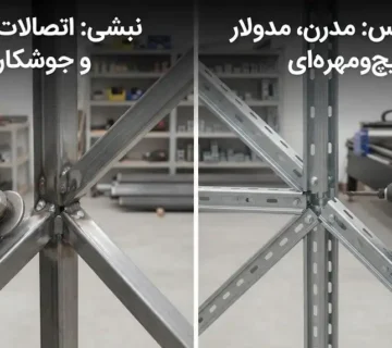 تفاوت سوپر فیکس تخت و نبشی در سازه‌های فلزی سبک