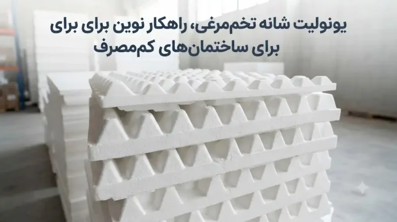 یونولیت شانه تخم‌مرغی مناسب ساختمان‌های کم‌مصرف