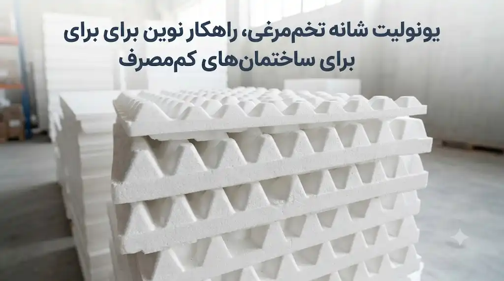 یونولیت شانه تخم‌مرغی مناسب ساختمان‌های کم‌مصرف